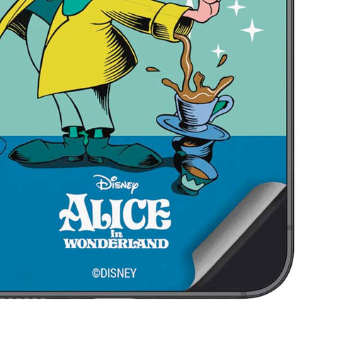 Disney Alice in Wonderland Mad Hatter Tea Party Galaxy S25 Plus Skin