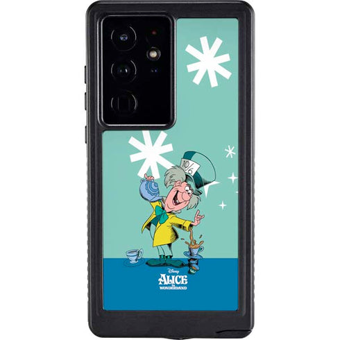 Disney Alice in Wonderland Mad Hatter Tea Party Galaxy S24 Ultra Waterproof Case
