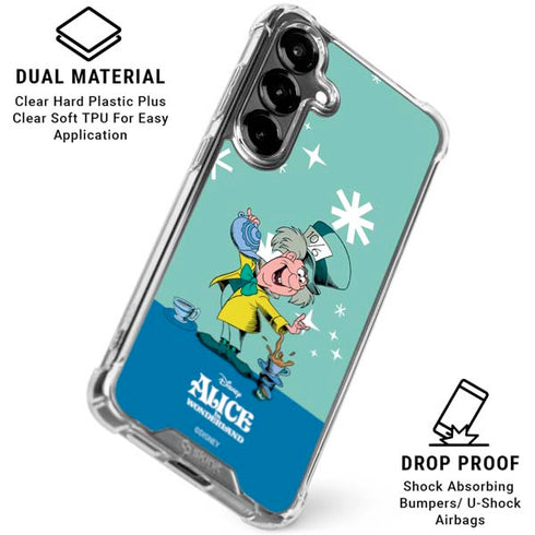 Disney Alice in Wonderland Mad Hatter Tea Party Galaxy S26 Plus Clear Case