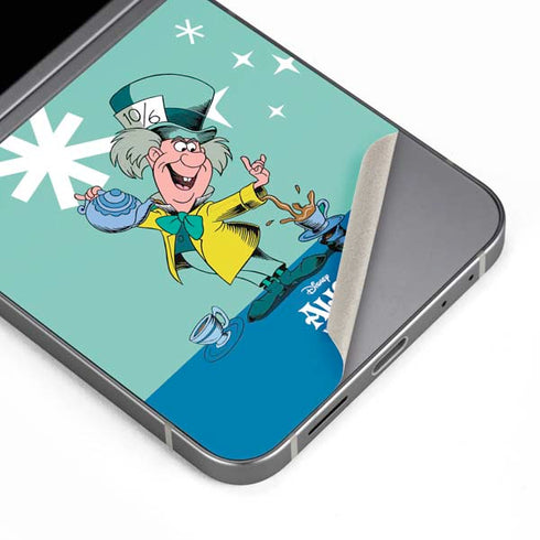 Disney Alice in Wonderland Mad Hatter Tea Party Galaxy Z Flip6 Skin