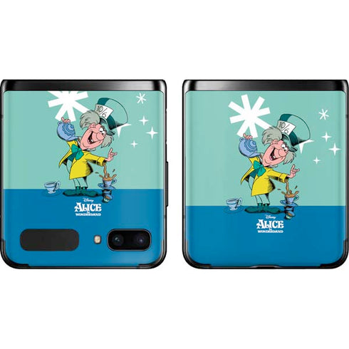 Disney Alice in Wonderland Mad Hatter Tea Party Galaxy Z Flip Skin