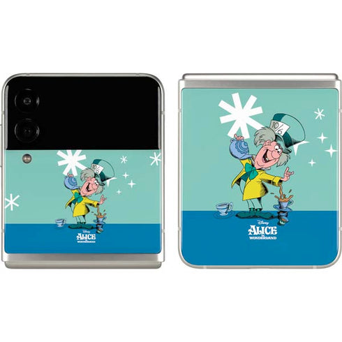 Disney Alice in Wonderland Mad Hatter Tea Party Galaxy Z Flip3 5G Skin
