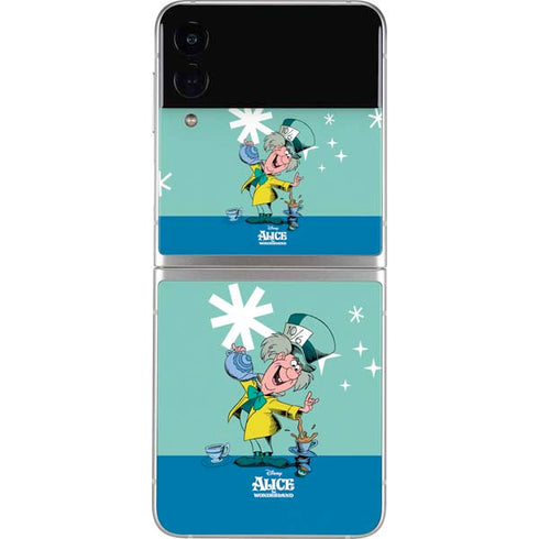 Disney Alice in Wonderland Mad Hatter Tea Party Galaxy Z Flip3 5G Skin
