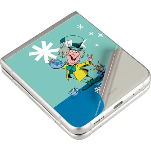 Disney Alice in Wonderland Mad Hatter Tea Party Galaxy Z Flip4 5G Skin