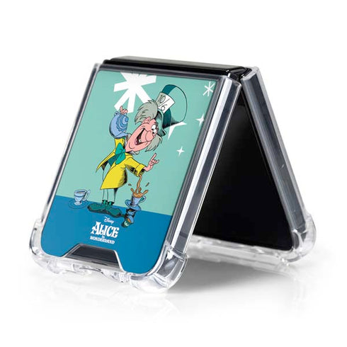 Disney Alice in Wonderland Mad Hatter Tea Party Galaxy Z Flip5 5G Clear Case