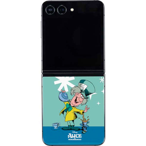 Disney Alice in Wonderland Mad Hatter Tea Party Galaxy Z Flip5 5G Skin