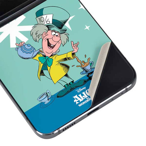 Disney Alice in Wonderland Mad Hatter Tea Party Galaxy Z Flip5 5G Skin