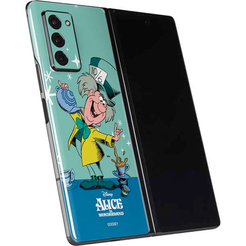 Disney Alice in Wonderland Mad Hatter Tea Party Galaxy Z Fold2 5G Skin