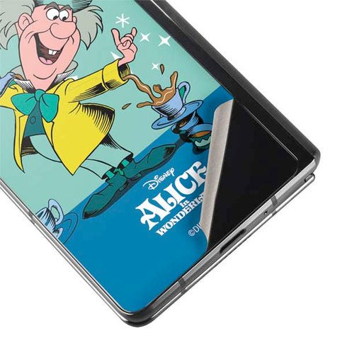 Disney Alice in Wonderland Mad Hatter Tea Party Galaxy Z Fold2 5G Skin