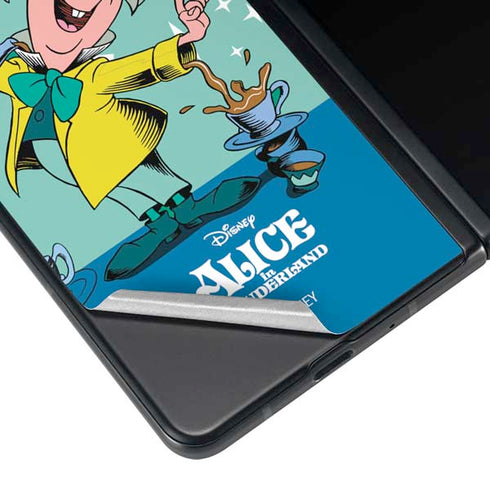 Disney Alice in Wonderland Mad Hatter Tea Party Galaxy Z Fold3 5G Skin