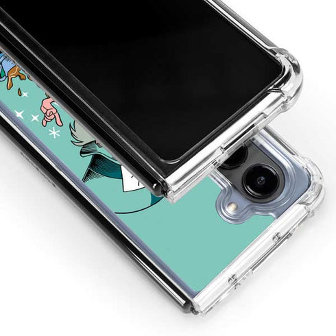 Disney Alice in Wonderland Mad Hatter Tea Party Galaxy Z Fold5 5G Clear Case
