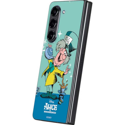 Disney Alice in Wonderland Mad Hatter Tea Party Galaxy Z Fold5 5G Skin