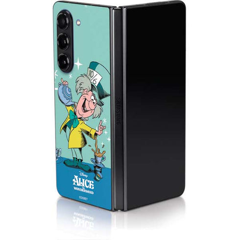Disney Alice in Wonderland Mad Hatter Tea Party Galaxy Z Fold5 5G Skin