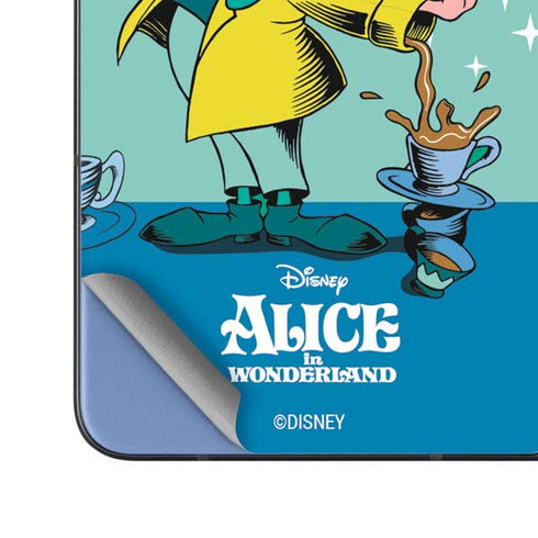 Disney Alice in Wonderland Mad Hatter Tea Party Galaxy Z Fold5 5G Skin