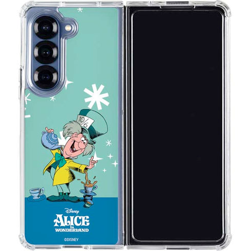 Disney Alice in Wonderland Mad Hatter Tea Party Galaxy Z Fold6 Clear Case
