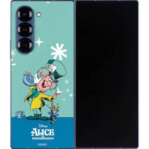Disney Alice in Wonderland Mad Hatter Tea Party Galaxy Z Fold6 Skin