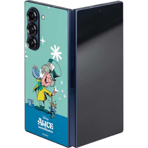 Disney Alice in Wonderland Mad Hatter Tea Party Galaxy Z Fold6 Skin