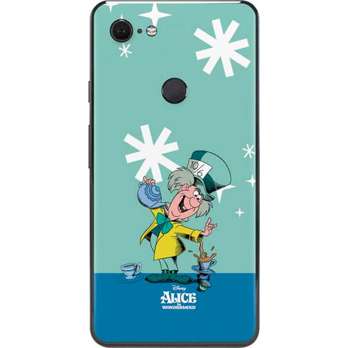 Disney Alice in Wonderland Mad Hatter Tea Party Google Pixel 3 XL Skin