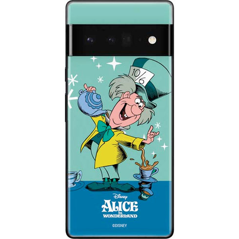 Disney Alice in Wonderland Mad Hatter Tea Party Google Pixel 6 Pro Skin