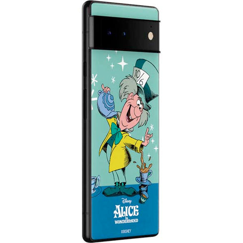Disney Alice in Wonderland Mad Hatter Tea Party Google Pixel 6 Skin