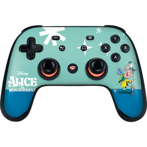 Disney Alice in Wonderland Mad Hatter Tea Party Google Stadia Controller Skin
