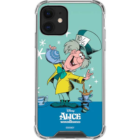 Disney Alice in Wonderland Mad Hatter Tea Party iPhone 12 Clear Case