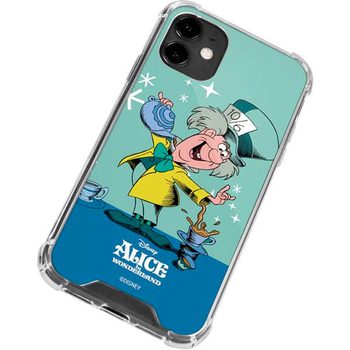 Disney Alice in Wonderland Mad Hatter Tea Party iPhone 12 Clear Case