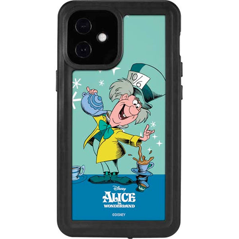 Disney Alice in Wonderland Mad Hatter Tea Party iPhone 12 Mini Waterproof Case