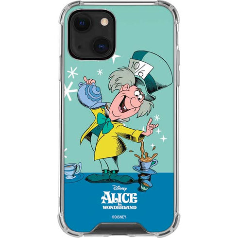 Disney Alice in Wonderland Mad Hatter Tea Party iPhone 13 Clear Case