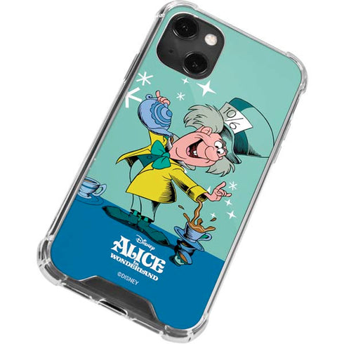 Disney Alice in Wonderland Mad Hatter Tea Party iPhone 13 Mini Clear Case