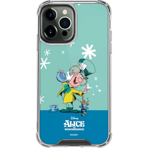 Disney Alice in Wonderland Mad Hatter Tea Party iPhone 13 Pro Max Clear Case