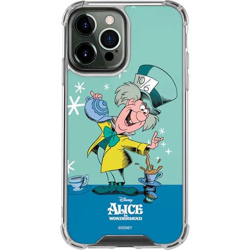 Disney Alice in Wonderland Mad Hatter Tea Party iPhone 14 Pro Max Clear Case