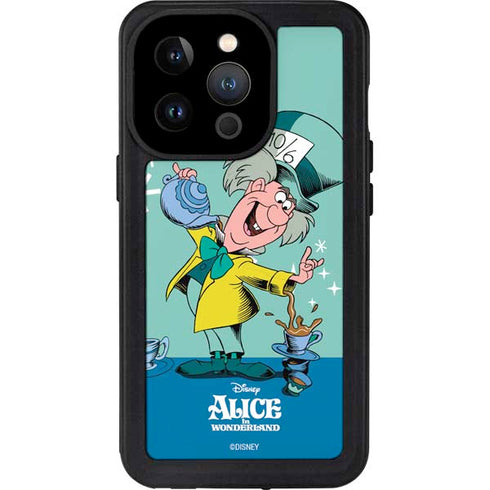 Disney Alice in Wonderland Mad Hatter Tea Party iPhone 14 Pro Waterproof Case