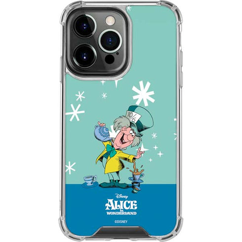 Disney Alice in Wonderland Mad Hatter Tea Party iPhone 15 Pro Clear Case