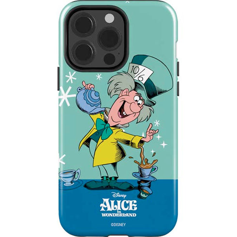 Disney Alice in Wonderland Mad Hatter Tea Party iPhone 15 Pro Impact Case