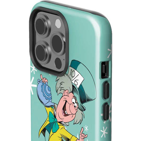 Disney Alice in Wonderland Mad Hatter Tea Party iPhone 15 Pro Impact Case