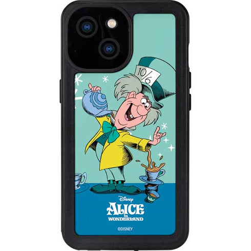 Disney Alice in Wonderland Mad Hatter Tea Party iPhone 15 Waterproof Case