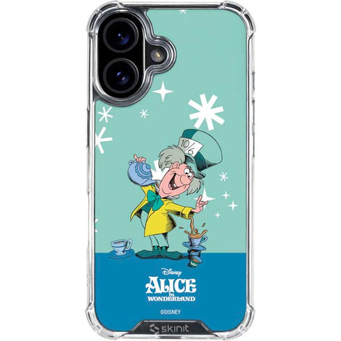 Disney Alice in Wonderland Mad Hatter Tea Party iPhone 16 Clear Case