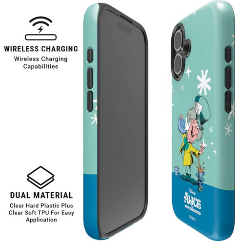 Disney Alice in Wonderland Mad Hatter Tea Party iPhone 16 Plus Magsafe Impact Case