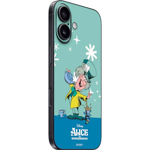 Disney Alice in Wonderland Mad Hatter Tea Party iPhone 16 Plus Skin