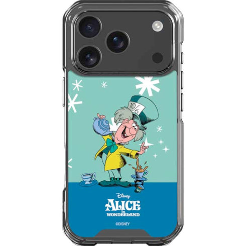 Disney Alice in Wonderland Mad Hatter Tea Party iPhone 18 Pro Clear Case