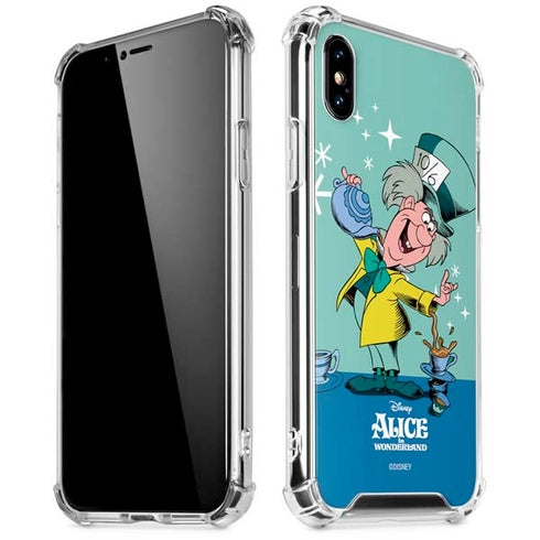 Disney Alice in Wonderland Mad Hatter Tea Party iPhone X/XS Clear Case
