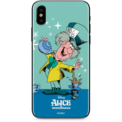 Disney Alice in Wonderland Mad Hatter Tea Party iPhone XS Skin