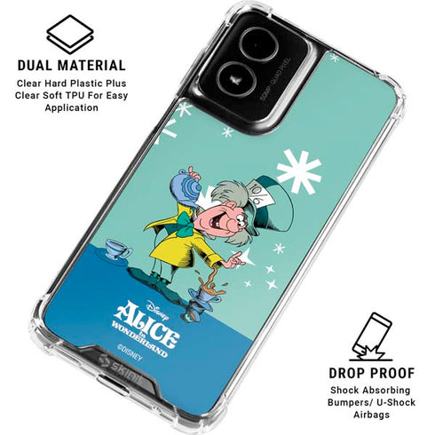 Disney Alice in Wonderland Mad Hatter Tea Party Moto G Power 5G (2024) Clear Case