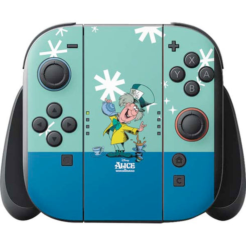 Disney Alice in Wonderland Mad Hatter Tea Party Nintendo Switch 2 (2025) with Joy-Con Skin