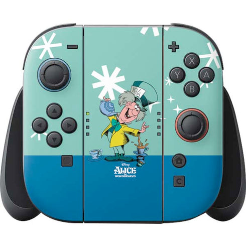 Disney Alice in Wonderland Mad Hatter Tea Party Nintendo Switch 2 (2025) Joy-Con Controller Skin