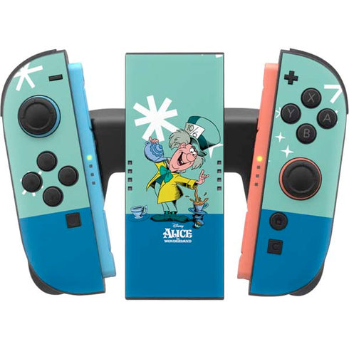 Disney Alice in Wonderland Mad Hatter Tea Party Nintendo Switch 2 (2025) Joy-Con Controller Skin