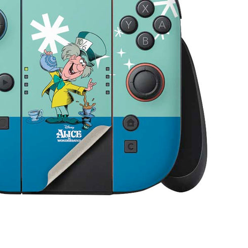 Disney Alice in Wonderland Mad Hatter Tea Party Nintendo Switch 2 (2025) Joy-Con Controller Skin