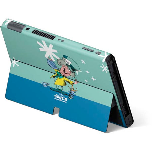 Disney Alice in Wonderland Mad Hatter Tea Party Nintendo Switch OLED (2021) Skin