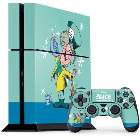 Disney Alice in Wonderland Mad Hatter Tea Party PlayStation PS4 Skins